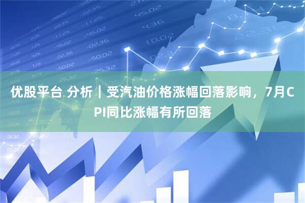 优股平台 分析｜受汽油价格涨幅回落影响，7月CPI同比涨幅有所回落